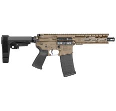 Diamondback Firearms Carbon DB15 5.56 NATO SemiAuto Pistol Flat Dark Earth 7" Threaded Barrel SBA3 Arm Brace 1x30rd Mag