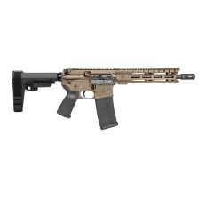 Diamondback Firearms Carbon DB15 5.56 NATO SemiAuto Pistol Flat Dark Earth 10" Threaded Barrel SBA3 Arm Brace 1x30rd Mag