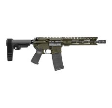 Diamondback Firearms Carbon DB15 5.56 NATO SemiAuto Pistol OD Green 10" Threaded Barrel SBA3 Arm Brace 1x30rd Mag