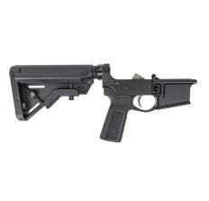 DPMS Forged Complete AR15 Lower Receiver Black Panther Polished Trigger B5 Buttstock