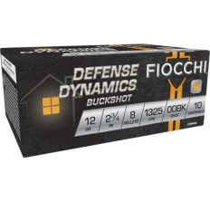 Fiocchi Ammunition Defense Dynamics 12 Gauge 2.75" 00 Buck Steel Shot 10rd