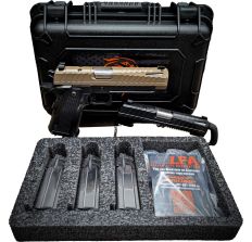 LFA Apollo 11 Combo Kit 9mm FDE 5" and Black 4.15" Slides 1x17rd Mag Hard Case