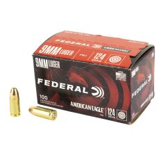 Federal American Eagle 9MM 124Gr FMJ 100rd