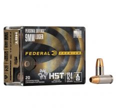Federal Premium Hst 9mm 124gr JHP 20rd