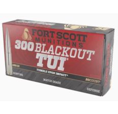 Fort Scott Munitions 300 Blackout Rifle Ammunition 150gr 20rd Box