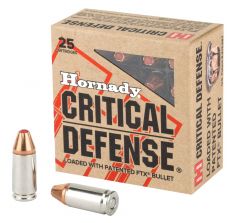 Hornady Critical Defense 9mm 115gr FTX - 25rd Box