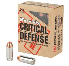 Hornady Critical Defense Handgun Ammunition 40S&W 165gr FTX 20rd