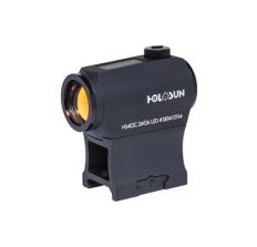 Holosun Micro Red Dot W/ Solar 2-MOA Dot Hi/Low Mount Black 