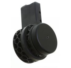 F5 MFG AR-15 .223/5.56 Skeletonized 50 Round Drum Magazine Black HEX Pattern