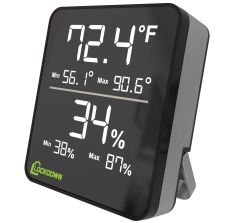 Lockdown Digital Wireless Hygrometer Black