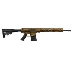 Live Free Armory LF308 Billet AR10 Battle Rifle Burnt Bronze .308Win / 7.62NATO 18" Barrel 15" LFA Free Float MLOK Rail Classic M4Style Stock
