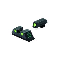 MEPROLIGHT Tru-dot Self Iluminated Tritium Night Sight - Meprolight Fixed Night Sights Front & Rear - GLOCK 42 & 43 GREEN / GREEN