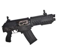 FosTech Origin-12 SABS Semi-Automatic Breaching Shotgun (AOW) - Black w/ Nickel Internals 12ga 9.75" Barrel