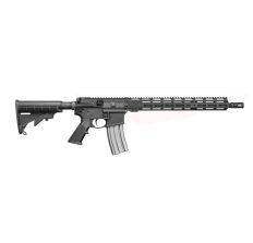 DelTon Sierra M2 316L Forged Aluminum AR15 Rifle Black 5.56NATO 16" Light Profile Barrel (1:9 Twist) 15" MLOK Rail M4 Stock A2 Flash Hider Optic Ready