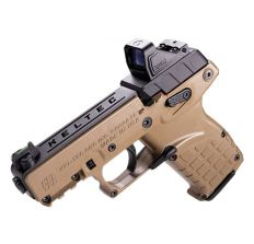 KelTec P17 Pistol Tan .22 LR 3.8" Threaded Barrel 16rd Green Dot & Holster