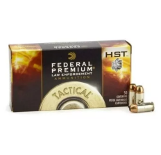 Federal 45 ACP Ammunition 230 Grain HST Jacketed Hollow Point Law Enforcement - 50 Rounds