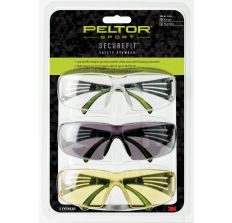 3M/Peltor SECURE FIT SecureFit 400 Anti-fog Glasses Amber, Clear, Gray