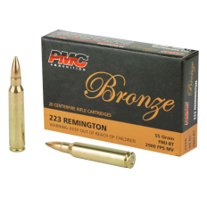 PMC Bronze .223 Remington 55gr FMJ-BT Ammo - 1000 Round Case - SALE PRICE *while supplies last*