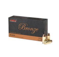 PMC 45B Bronze Pistol Ammunition .45 ACP 185 Grain JHP Jacketed Hollow Point - 50rd
