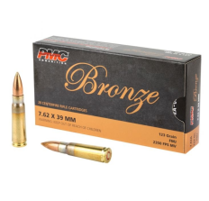 PMC Bronze 7.62x39 Rifle Ammo 123 Grain FMJ 20rd Box