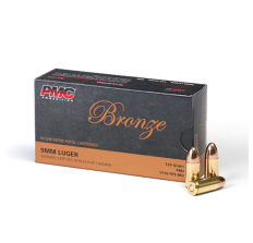 PMC Bronze 9mm Luger 124gr FMJ Pistol Ammo - 50rd