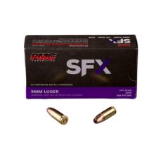 PMC SFX 9mm Luger Handgun Ammunition 147 Grain SFHP 50rd Box