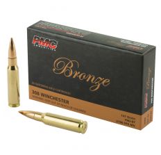 PMC Bronze 308 Win 147gr FMJ-BT Rifle Ammo - 20rd