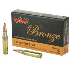 PMC Bronze .308 Winchester 150gr SP Ammo - 20 Rounds