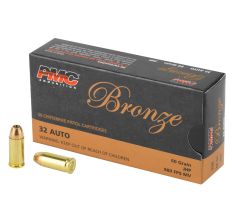 PMC Bronze Handgun Ammunition 32 ACP 60gr JHP 50rd