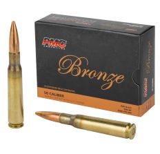PMC Bronze Rifle Ammunition .50 BMG 660gr FMJ-BT - 10rd Box