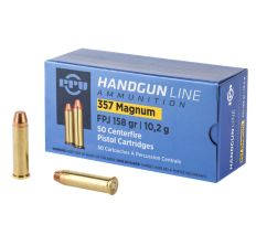 PPU 357 Magnum Flat Point Jacket 158gr 50rd