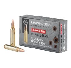 PPU 556 Nato 55gr RangeMaster FMJ 20rd