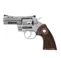 Colt Python 357 Magnum Revolver - 3-Inch Stainless Steel Barrel, Walnut Grips