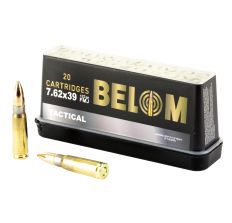 Belom 7.62x39 Brass 123gr FMJ 20rd