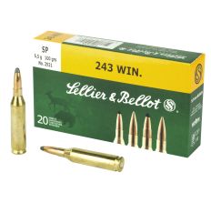 Sellier & Bellot Rifle 243 Winchester 100Gr Soft Point 20rd