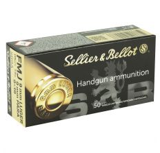 Sellier & Bellot 9mm Luger 115gr FMJ 50rd