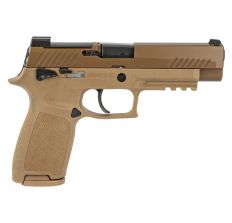 SIG SAUER P320 9mm 4.7" M17 Safety Coyote w NS Plate 