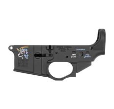 Spike's Tactical Stripped AR-15 Lower Receiver (SNOWFLAKE) Color Filled - ADD TO CART FOR SALE PRICE!