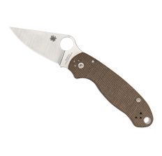 SPYDERCO PARA 3 CRU WEAR BROWN MICARTA KNIFE