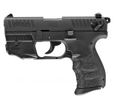 Walther P22Q .22LR 3.42" (2) 10rd W/ Laser - Black