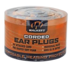WALKER'S FOAM EAR CORDED PLUGS 50PK