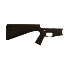 Wraithworks WARP-15 Black Polymer Stripped AR15 Lower Receiver Integral Buttstock & Textured Pistol Grip