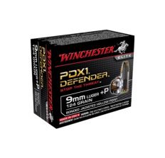 Winchester Elite Defender 9mm+P 124 Grain Weight Bonded JHP 20rd