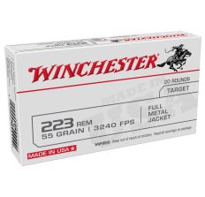 Winchester USA .223 Remington 55gr FMJ - 20rd Box