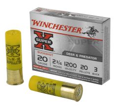 Winchester Ammunition Super-X 20 Ga 2.75" 3 Buckshot 5rd