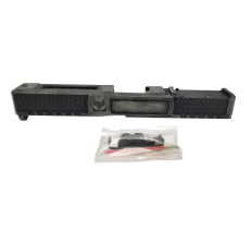 Swamp Fox Wolverine Pistol Slide Battleworn Gray RMR Optic Cut Suppressor Height Fiber Optic Sights Fits Glock 17 Gen 3