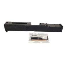 Swamp Fox Wolverine Pistol Slide Graphite Black RMR Optic Cut Suppressor Height Fiber Optic Sights Fits Glock 17 Gen 3