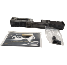 Swamp Fox Wolverine Pistol Slide Battleworn Gray RMR Optic Cut Tritium Stealth Sights Fits Glock 19 Gen 3