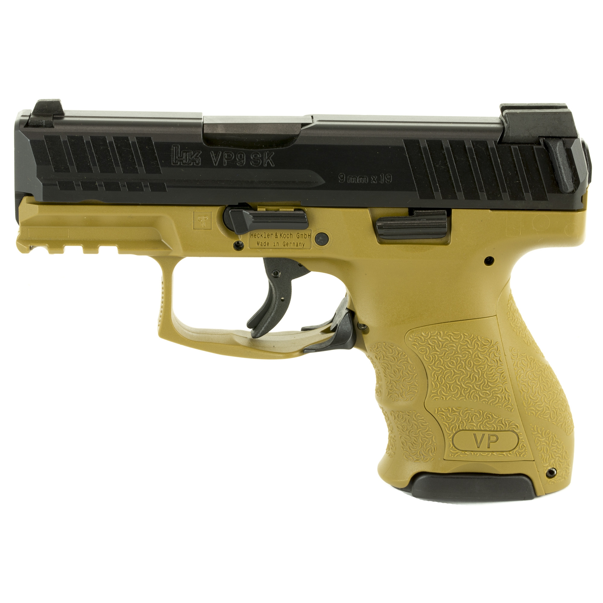 Heckler & Koch HK VP9SK 9mm 3.39" FDE Tritium Night Sights 3-10RD Magazines