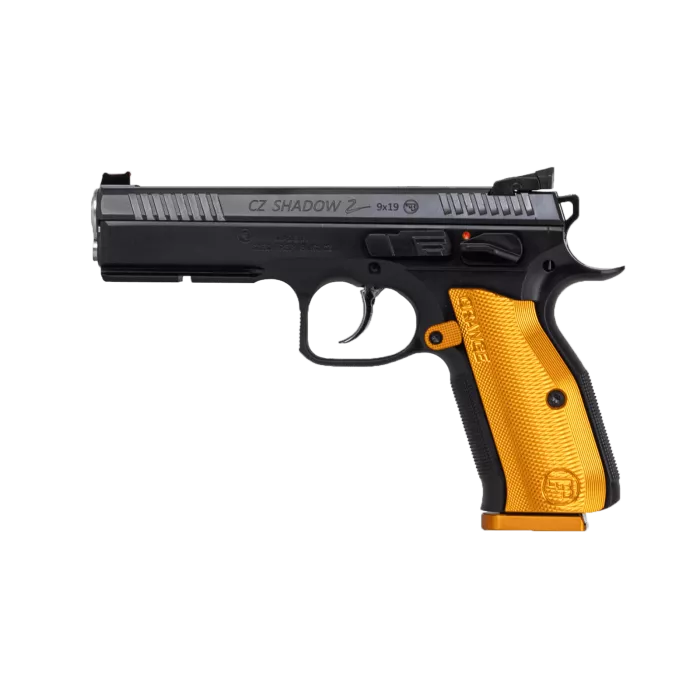 CZ Shadow 2 9mm Orange Grips | Prepper Gun Shop | Prepper Gun Shop